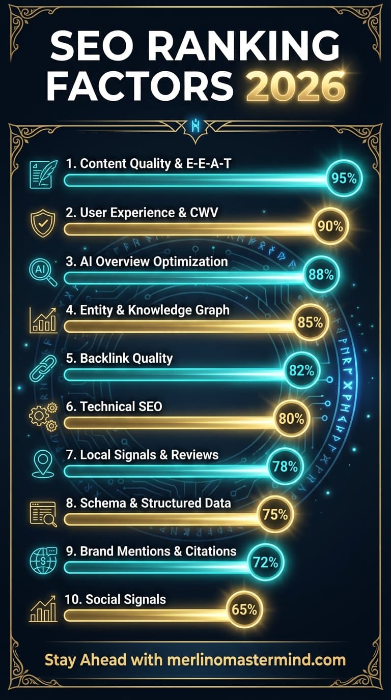 SEO Ranking Factors 2026 — Multi-Algo Domination